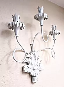 Rare 1973 Palladio Set Candlestick Sconces Ceramic Sculpture Mid-Century Italy - Picture 1 of 20