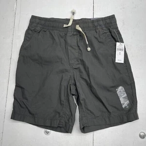 Gap Kids Gray Pull On Drawstring Khaki Shorts Youth Boys Size Medium Defect - Picture 1 of 9