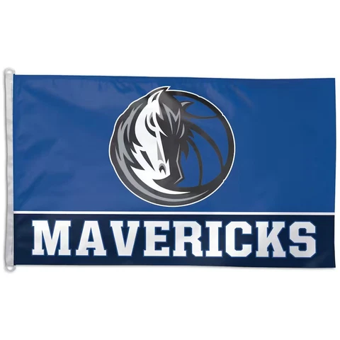 WinCraft NBA DALLAS MAVERICKS 3' x 5' Wordmark Indoor/Outdoor Flag Banner Cover