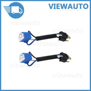2Pcs Headlight Light Bulb H4 Angle Socket Plug Connector Wiring Harness Ceramic - Picture 1 of 7
