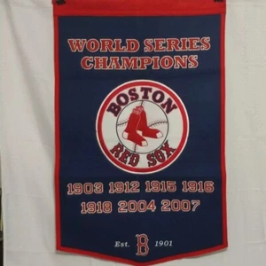Boston Red Sox World Series Champions Banner Winning Streak Flag - Picture 1 of 7