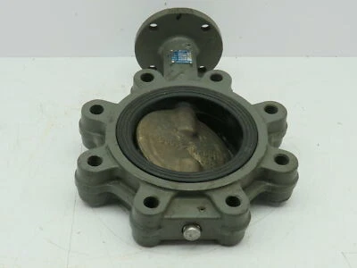 Milwaukee CL223ED Lug Style 4" Butterfly Valve 8-Bolt Cast Iron AL-Bronze EPDM - Image 1 of 4