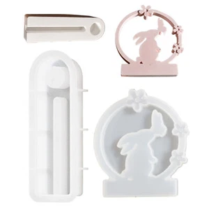 Bunny Easter Silicone Molds Creative Easter Bunny Soap Mold, Candle Holder Mold - Picture 1 of 13