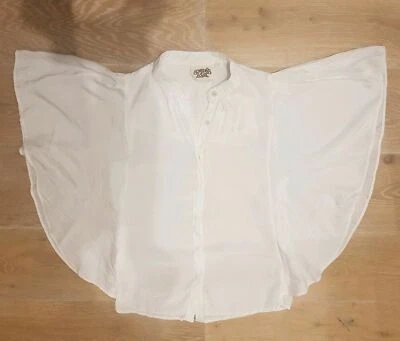 Somedays Lovin крылатый коротким рукавом рубашка блузка - AU 10 (подходит 6-8) / белый - Изображение 1 из 4