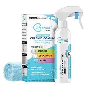 Lifeproof Home Ceramic Coating Spray Kit - Shine Seal & Protect Stainless St... - Picture 1 of 6