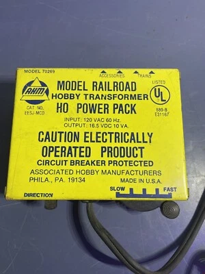 AHM Model 70269 Thunder Line Power Pack Transformer HO Scale Model Train S2A2 - Image 1 of 4