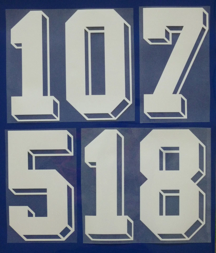 53GRADSPORT Numero fiocco numero numero número home maglia jersey shirt Francia France 1986