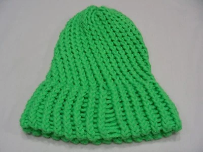 BRIGHT GREEN - KID'S 尺寸袜帽 BEANIE 帽子! — 第 1/2 张图片