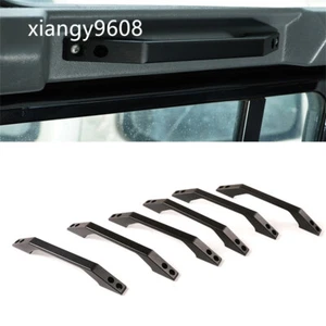 Black Alloy Inner Car Roof Grab Bar Handle Trim For Land Rover Defender 2004-18 - Bild 1 von 15