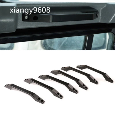 Barra de agarre interior de aleación negra para techo de auto para Land Rover Defender 2004-18 Foto 1 de 4