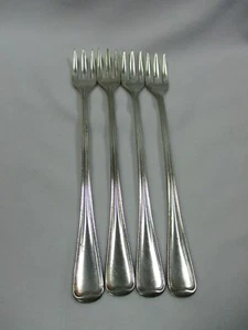4 tenedores de cóctel de 6" de plato plateado para mariscos ONEIDA Hotel - Imagen 1 de 7