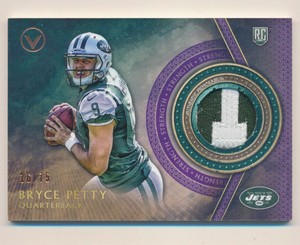 2015 Topps Valor Patches Strength #VPBPE Bryce Petty /75