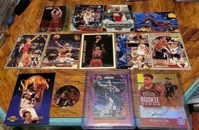 Chicago Bulls 58 Card Lot (Rookies/Auto/Parallels/Relic/Inserts/Jordans) NBA - Image 1 of 4