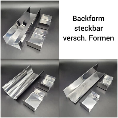 verschiedene Backformen Torte Kuchen 3-Eck 4-Eck Halbkreis - Bild 1 von 4