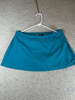 Pantalón corto de tenis Dana Buchman verde azulado/talla 8 mezcla de nailon ajuste atlético cómodo Foto 1 de 4