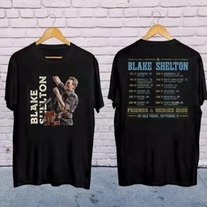 Blake Shelton Signature Shirt, Blake Shelton Friends and Heroes Tour 2025 Shirt - Picture 1 of 3