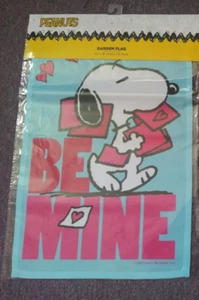 Snoopy & The Peanuts Gang Mini Valentinstag dekorative Flagge 12,5 x 18" Neu mit Etikett - Bild 1 von 3