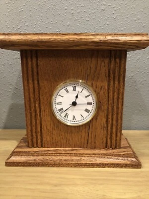 Handmade Cedar Wood Clock (See All Photos) 7.5” Tall Decoration Home Decor - Image 1 of 3