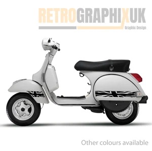 Union Jack Side panel stickers decals  fitsVespa PX Sidepanel mudguard - Picture 1 of 8
