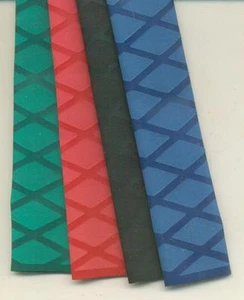 X TEXTURED NON-SLIP HEAT SHRINK ROD GRIPS 1" I.D. VARIOUS COLORS ROD BUILDING - Picture 1 of 1
