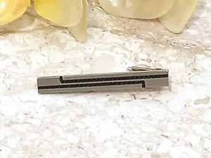 Doctor Gift present Tie clip Tieclip Tie bar jewelry Swarovski Black Diamond HMD - Picture 1 of 10