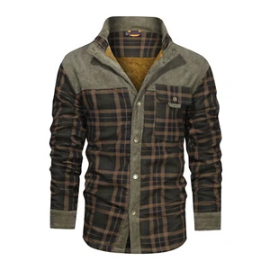 Men's Coat Fleece Thickened Military Coat Autumn Winter Coat Men's Brand Clothin - Picture 1 of 8