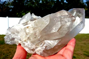 2 Pound Natural Smoky QUARTZ Crystal Points Generator Cluster Brazil For Sale - Picture 1 of 11