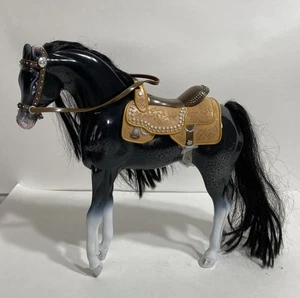 Bratz Horse Passion 4 Fashion Black Glitter 2007 Rare For Doll w/ Saddle MGA - Picture 1 of 6