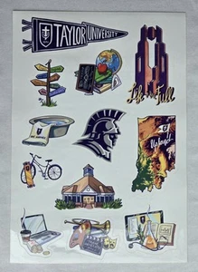 Taylor University Trojans Sticker Lot (12) - Picture 1 of 1