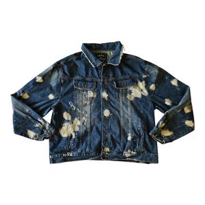 Chaqueta de Jean Para Hombre 100% Auténtica AZUL Akoo Abotonada Talla 4XL - Imagen 1 de 6