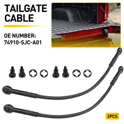 Rear Tailgate Cable Door Strap Support Left+Right 2PCS For 06-14 Honda Ridgeline - Image 1 of 4