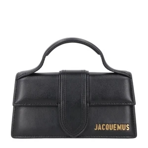 Bolso de Hombro JACQUEMUS Mujer Le Bambino Cuero Negro Asa Superior OS RRP 585 - Imagen 1 de 10