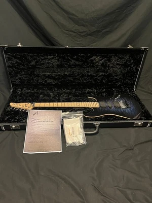 2008 Tom Anderson Drop Top Deep Ocean to Black Burst Лоскутное одеяло Топ с Переплетом-OHSC - Изображение 1 из 4