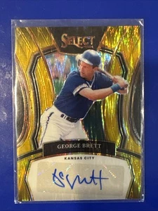 2024 Panini Select George Brett Kansas City Royals #LEG-GB 9/10 Gold Prizm - Picture 1 of 10
