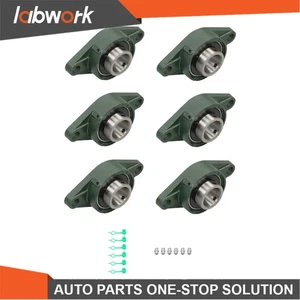 Labwork 6pcs UCFL208-24 Pillow Block Bearing 1-1/2" Holes Flange Mounted - Picture 1 of 18