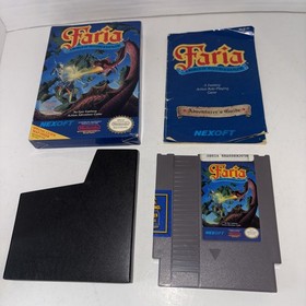 Faria: A World of Mystery and Danger (Nintendo NES) Complete in Box CIB READ