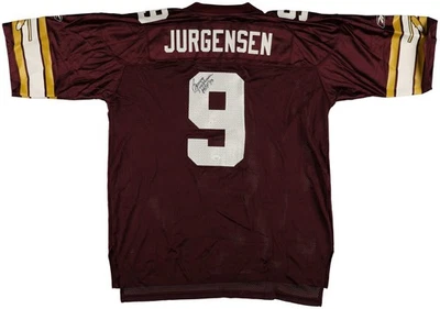 Camiseta réplica assinada por Sonny Jurgensen Washington Redskins Reebok HOF 83 JSA - Imagem 1 de 4