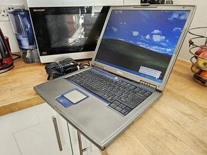 Retro Dell Inspiron 510M 15.1" 80GB HDD 512 RAM Windows XP Laptop RS232 Batt OK! - Picture 1 of 21
