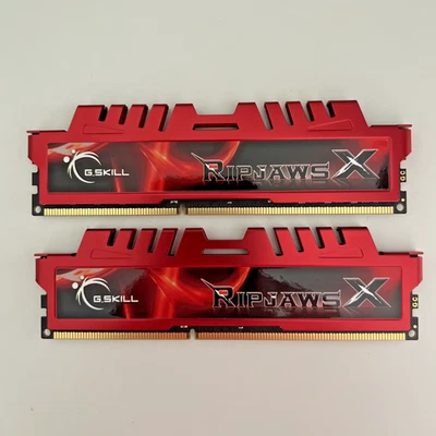 TWO (4GBx2) G.Skill Ripjaws X  PC3-12800 DDR3-1600 Ram F3-12800CL9D-8GBXL - Image 1 of 3
