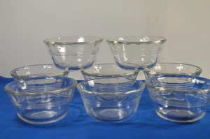 8 Pyrex 463 überbackene 3 Ringe Glas Puddingbecher Auflaufförmchen 7, 175 ml & 1 Vintage. 6 Oz - Bild 1 von 4
