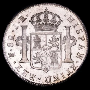 BOLIVIA. 8 Reales, 1774-PTS JR. Casa de la Moneda de Potosí. Carlos III. PCGS M - Bild 1 von 4