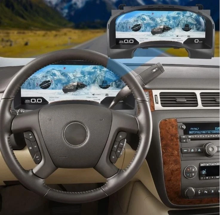 Actualización de medidor de racimo LCD de auto para GMC Yukon Chevrolet Tahoe Suburban 2007-2013 Foto 1 de 4