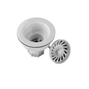 Colador de fregadero de cocina de dos piezas JB PRODUCTS JBC101 Signature Series: blanco polar - Imagen 1 de 2