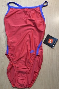 NWT Nike Swimsuit Swimwear Women’s New Size 10 Medium One piece 90’s Made USA - Picture 1 of 8
