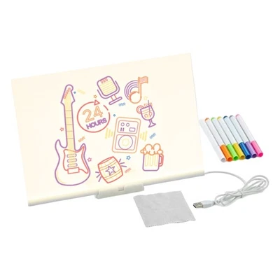 Doodle Glow Drawing Board, Scribbique Led Rewritable Drawing Board For Kids - Image 1 of 4