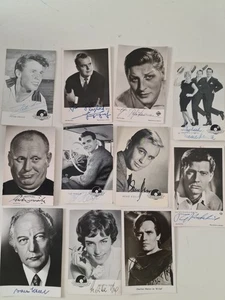 11 x alte originale Autogrammkarten SIGNIERT: Scheel, Heston, Rene Kollo, Fröbe - Bild 1 von 16
