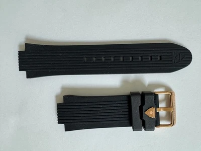 Correa de banda negra de silicona/caucho Swiss Legend 10006 Legato Cirque para hombre Foto 1 de 2