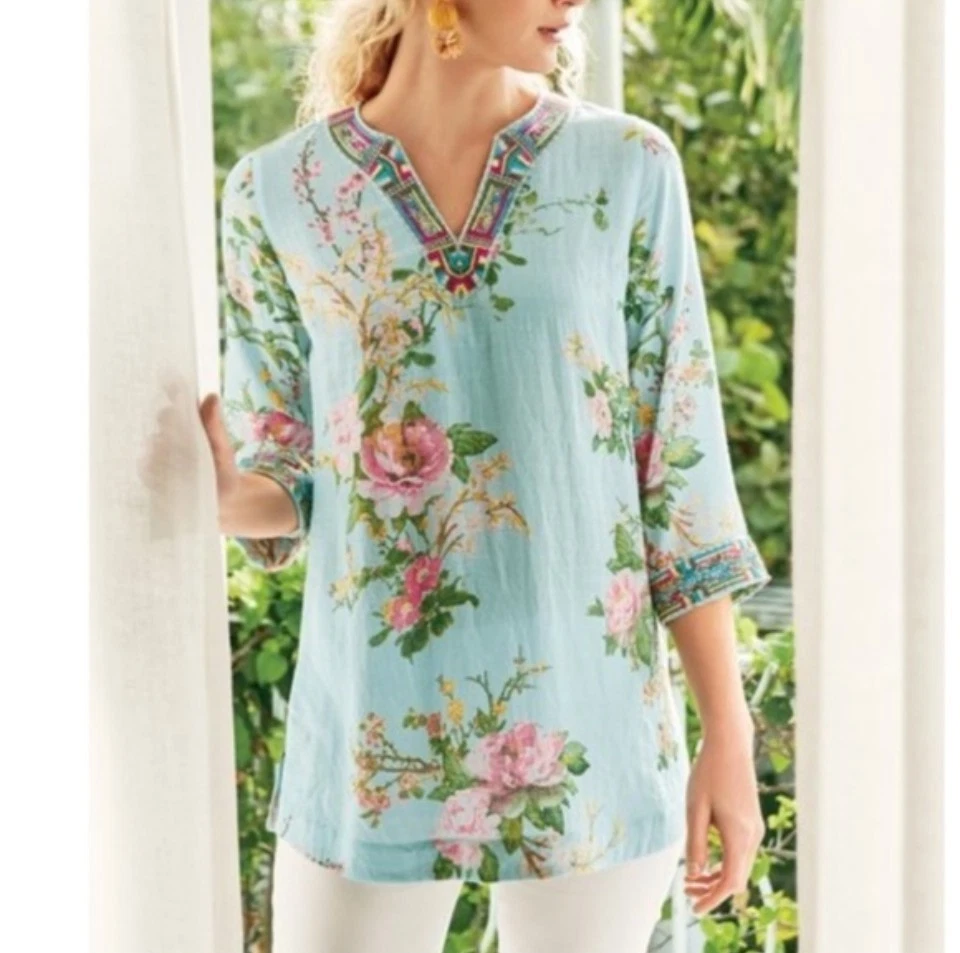 Mafulus Women's Criss Cross Tunic Top - Long Sleeve, Ruched Wrap, Casual Shirt