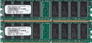 512MB 2x256MB PC2700 SMART MODULAR SM5643285D8N6CLHAH DDR-333 HYNIX RAM KIT DDR1 - Foto 1 di 2
