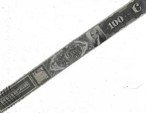 US Revenues: Taxpaid Cigars Stamp Springer #TC70A; (100) 1872 First Series; Used - Bild 1 von 3